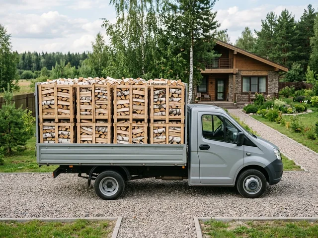 Доставка дров газелью до 8 складометров в Томилине